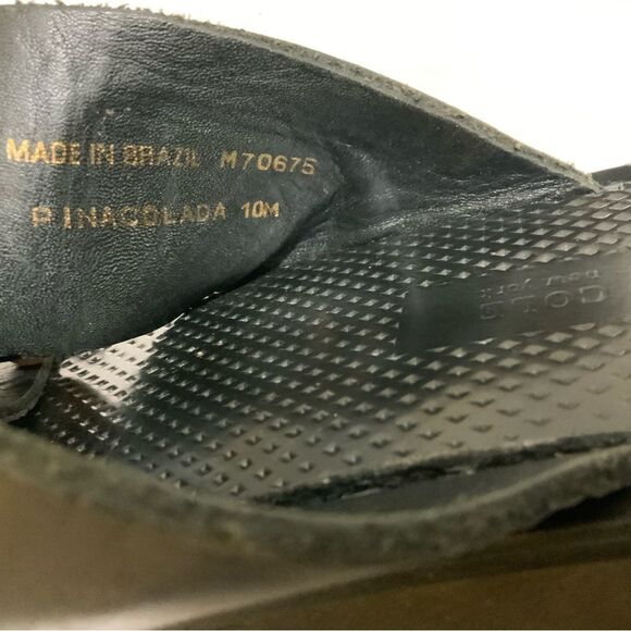 Kenneth Cole Black Leather Men’s Sandals cross cross Size 10 M main image 7